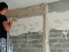 輕質(zhì)石膏的機噴【視頻播放】